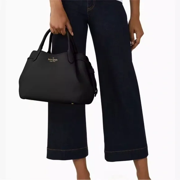 Kate Spade Black Pebbled Leather Shoulder Bag - Picture 2 of 9